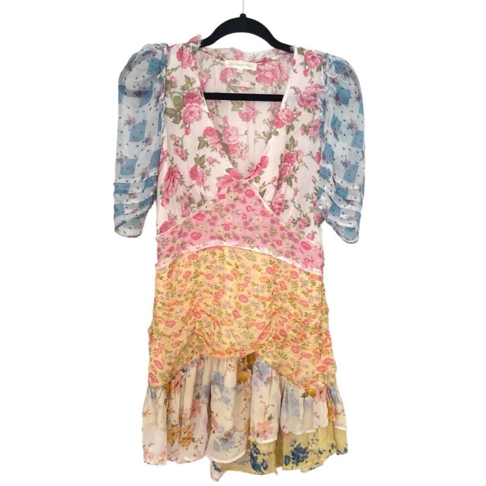 LoveShackFancy Arlo Dress floral print SIZE 6 - Picture 3 of 13